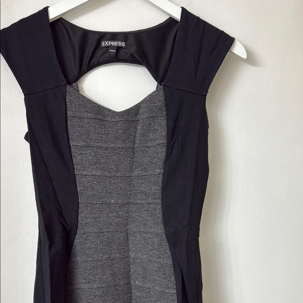 Express Black and Gray Women's Dress